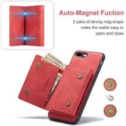 DG.MING Detachable Magnetic Wallet iPhone 8 Plus Case