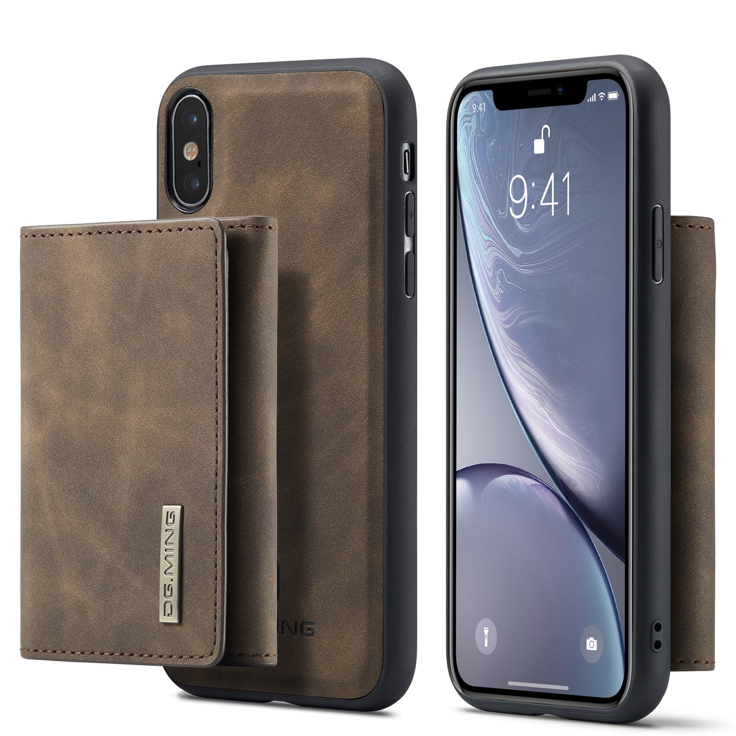 DG.MING Detachable Magnetic Wallet iPhone Xs Max Case