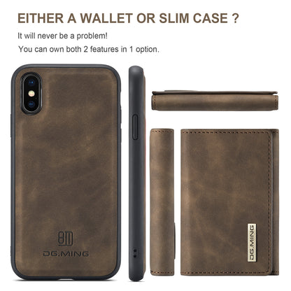 DG.MING Detachable Magnetic Wallet iPhone Xs Max Case