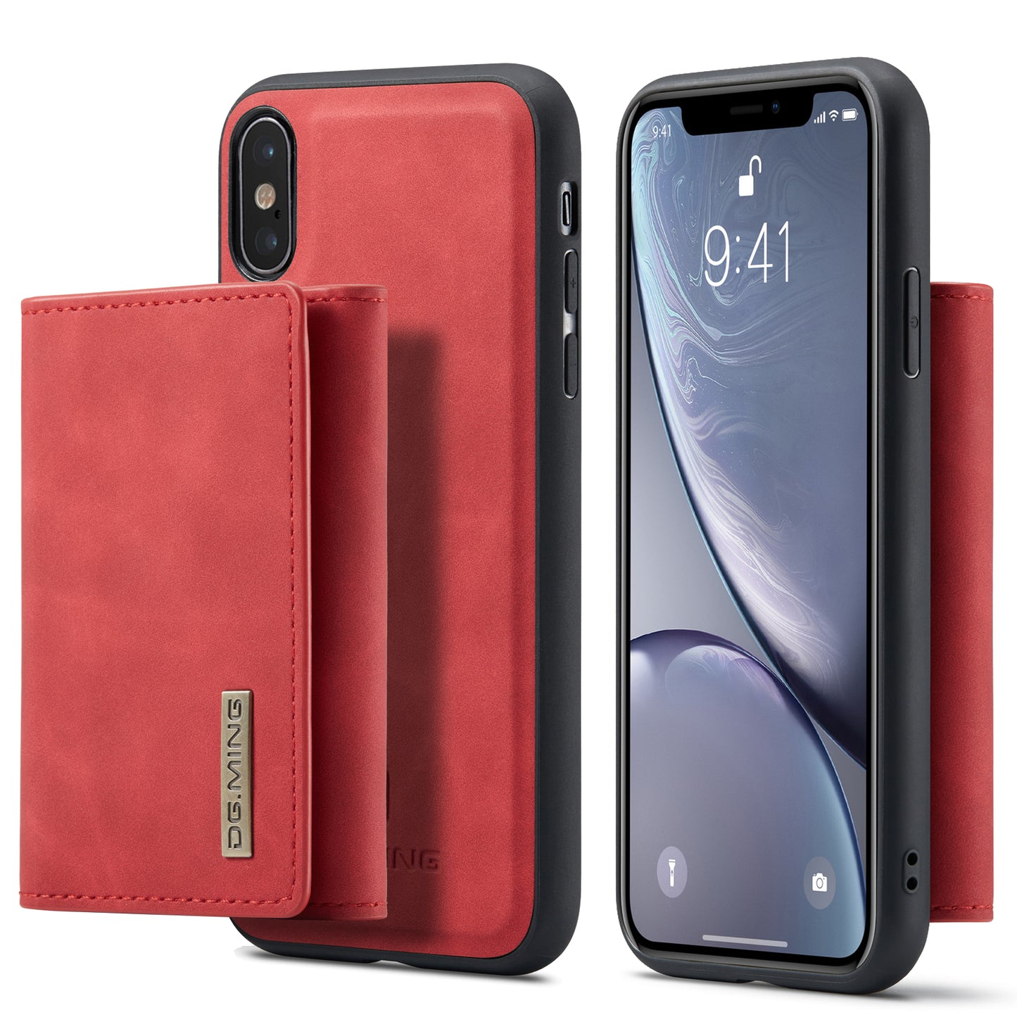 DG.MING Detachable Magnetic Wallet iPhone Xs Max Case