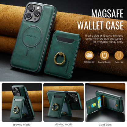 DG.MING Detachable Ring Wallet iPhone 16 Pro Max Case Magsafe