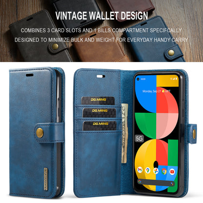 DG.MING Detachable 2 In 1 Wallet Google Pixel 5A Leather Case