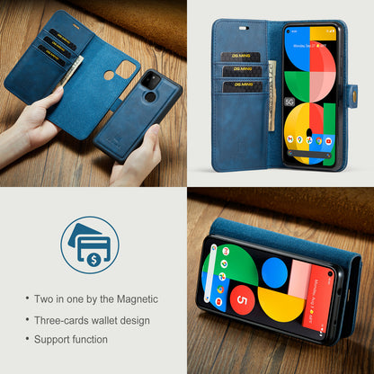 DG.MING Detachable 2 In 1 Wallet Google Pixel 5A Leather Case