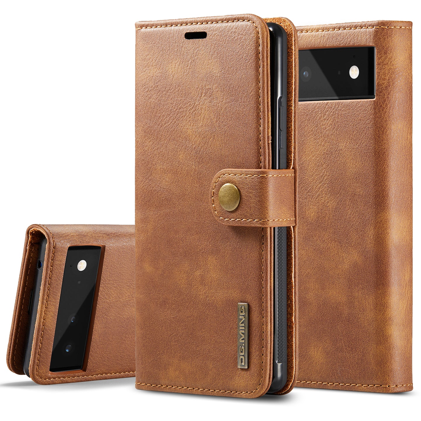 DG.MING Detachable 2 In 1 Wallet Google Pixel 6 Leather Case