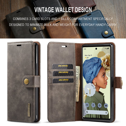 DG.MING Detachable 2 In 1 Wallet Google Pixel 6 Pro Leather Case