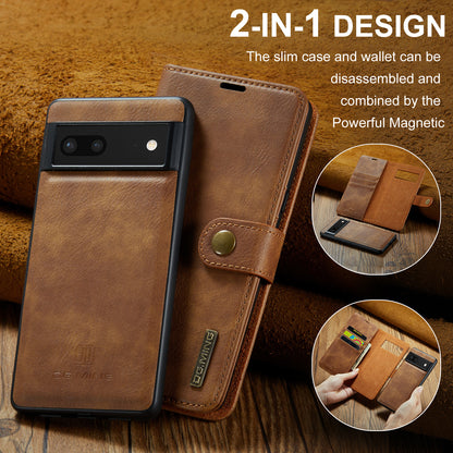 DG.MING Detachable 2 In 1 Wallet Google Pixel 7 Leather Case