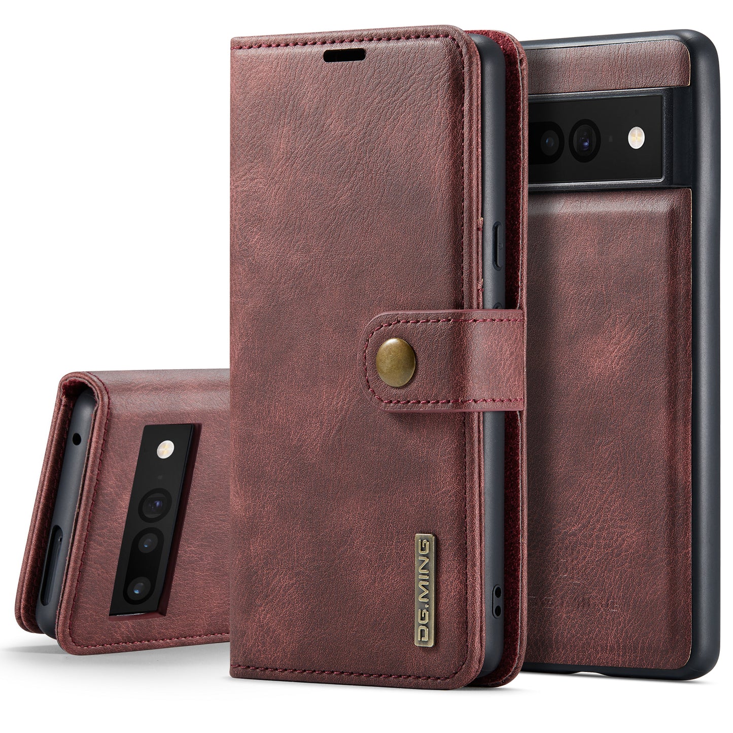 DG.MING Detachable 2 In 1 Wallet Google Pixel 7 Pro Leather Case