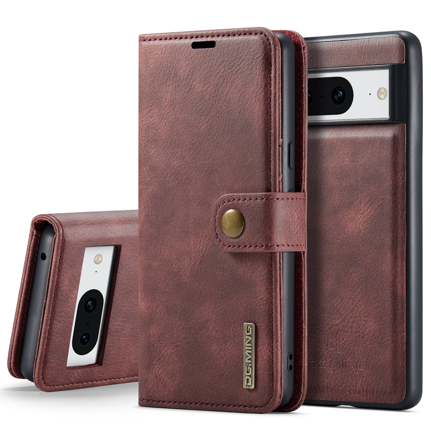 DG.MING Detachable 2 In 1 Wallet Google Pixel 9 Leather Case