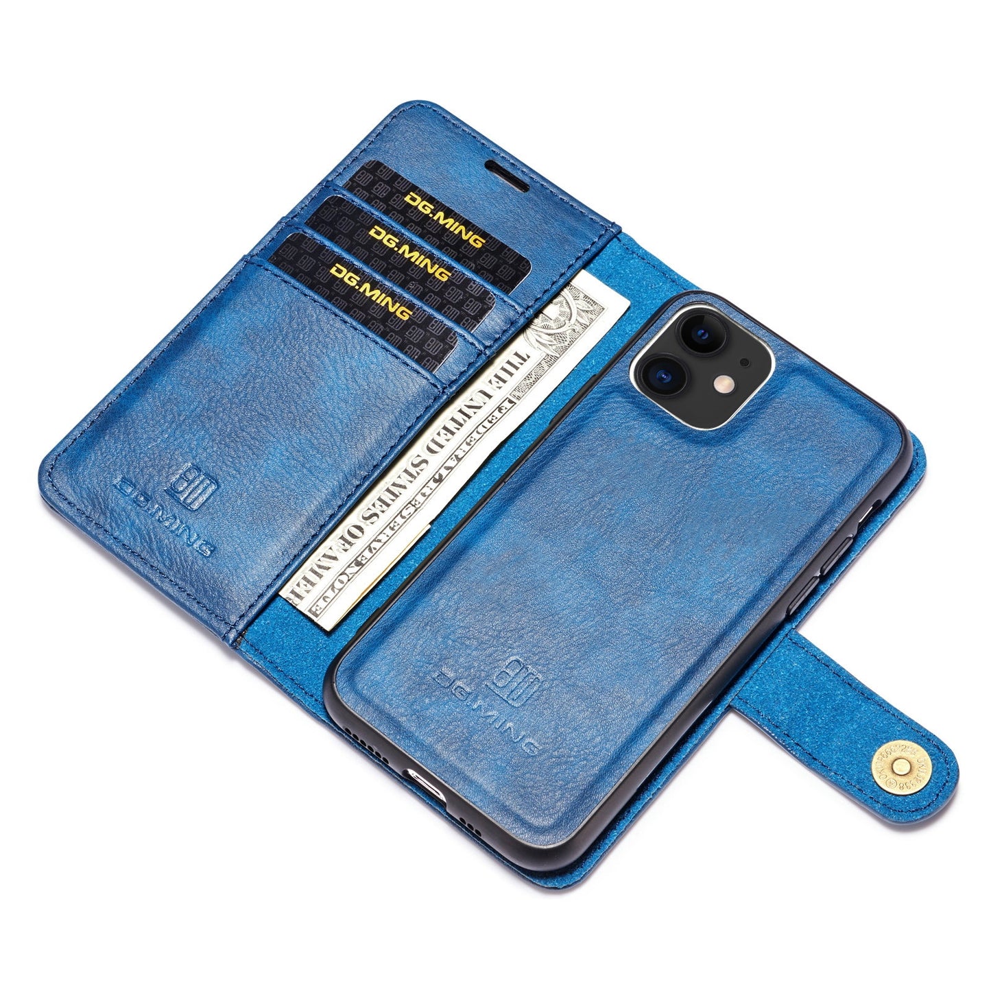 DG.MING Detachable 2 In 1 Wallet iPhone 11 Pro Leather Case