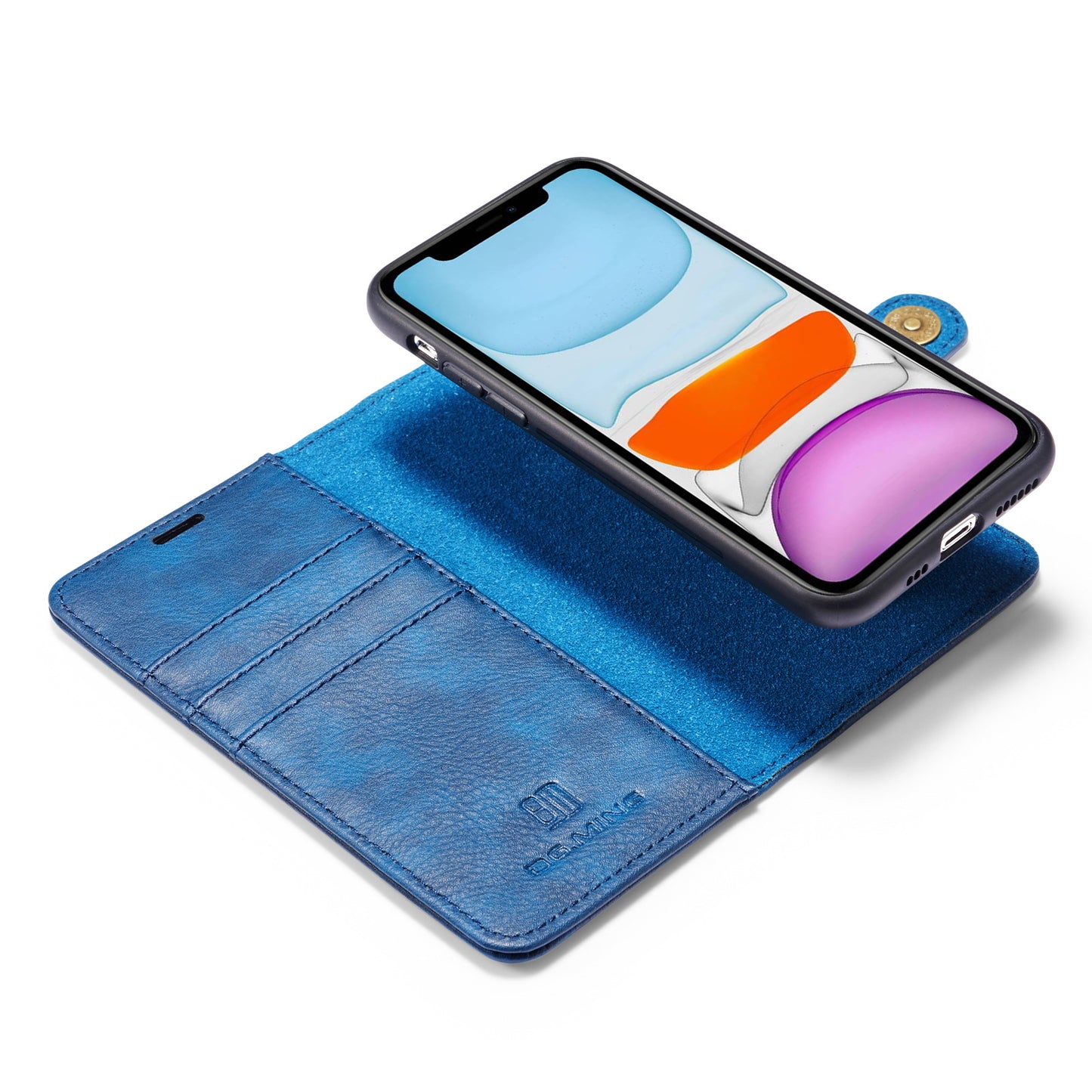 DG.MING Detachable 2 In 1 Wallet iPhone 11 Pro Leather Case