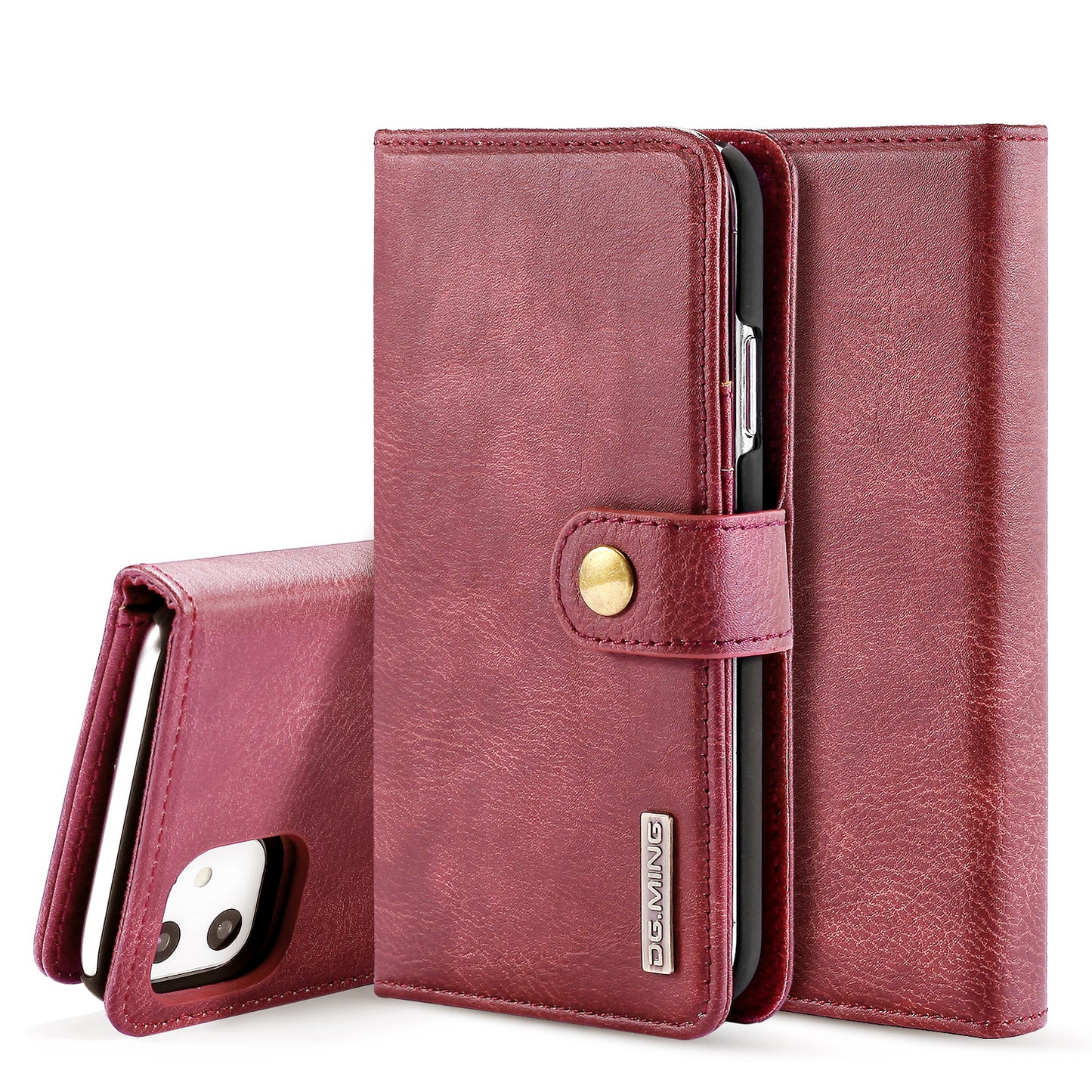 DG.MING Detachable 2 In 1 Wallet iPhone 11 Pro Leather Case