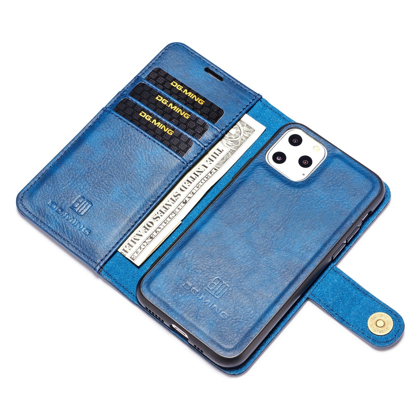 DG.MING Detachable 2 In 1 Wallet iPhone 11 Leather Case