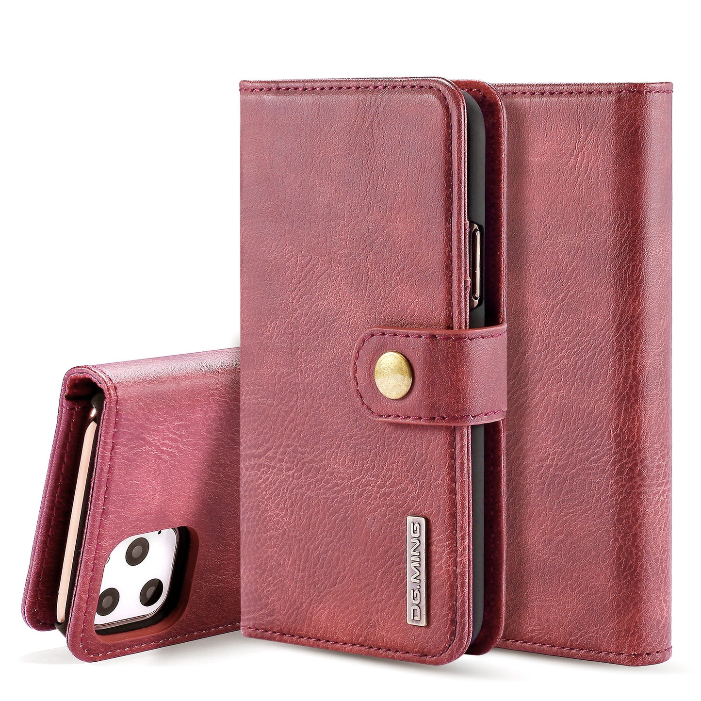 DG.MING Detachable 2 In 1 Wallet iPhone 11 Leather Case