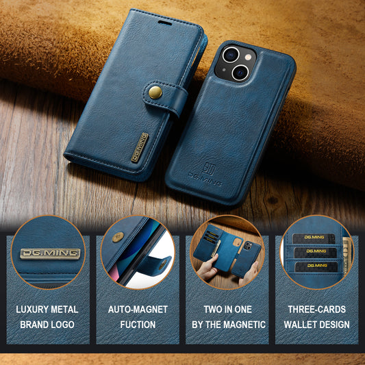 DG.MING Detachable 2 In 1 Wallet iPhone 13 Leather Case