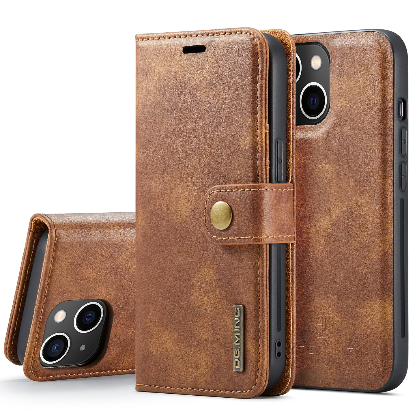 DG.MING Detachable 2 In 1 Wallet iPhone 13 Leather Case