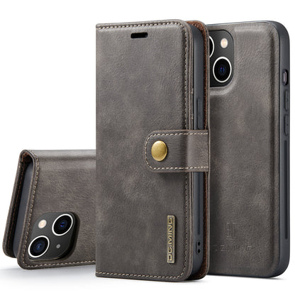 DG.MING Detachable 2 In 1 Wallet iPhone 13 Mini Leather Case