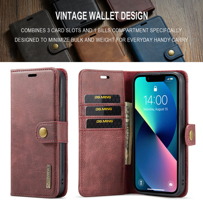 DG.MING Detachable 2 In 1 Wallet iPhone 13 Mini Leather Case