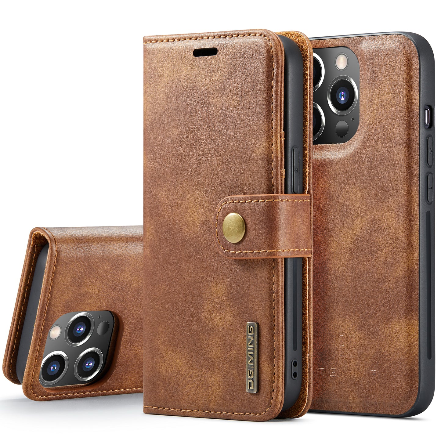 DG.MING Detachable 2 In 1 Wallet iPhone 13 Pro Leather Case