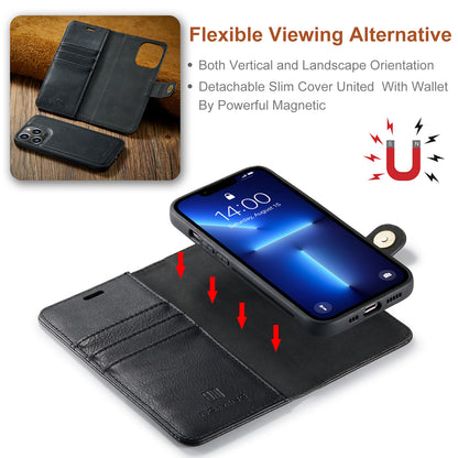 DG.MING Detachable 2 In 1 Wallet iPhone 13 Pro Leather Case