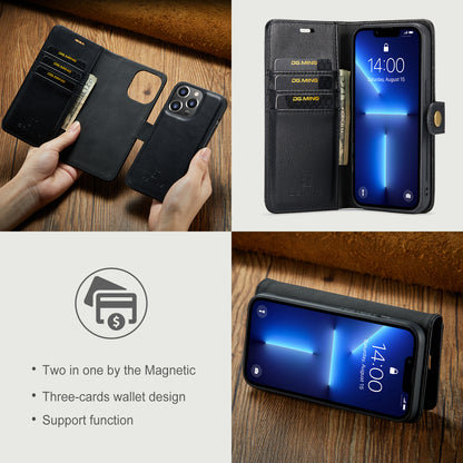 DG.MING Detachable 2 In 1 Wallet iPhone 13 Pro Leather Case