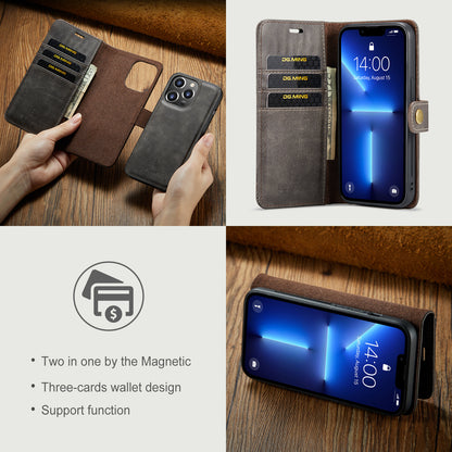 DG.MING Detachable 2 In 1 Wallet iPhone 13 Pro Max Leather Case