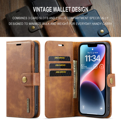 DG.MING Detachable 2 In 1 Wallet iPhone 14 Leather Case