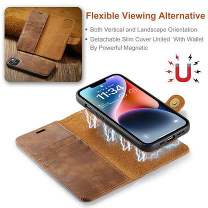 DG.MING Detachable 2 In 1 Wallet iPhone 14 Leather Case