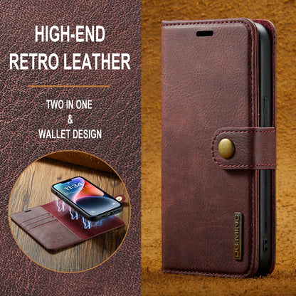 DG.MING Detachable 2 In 1 Wallet iPhone 14 Plus Leather Case