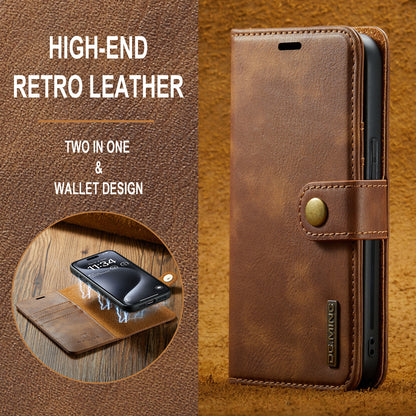 DG.MING Detachable 2 In 1 Wallet iPhone 15 Pro Leather Case