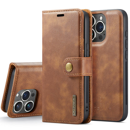 DG.MING Detachable 2 In 1 Wallet iPhone 15 Pro Leather Case