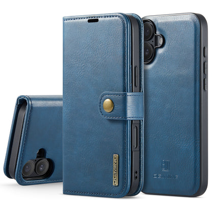 DG.MING Detachable 2 In 1 Wallet iPhone 16 Leather Case