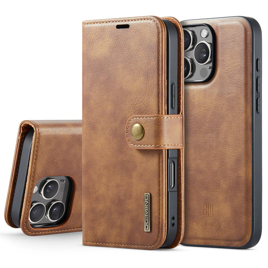 DG.MING Detachable 2 In 1 Wallet iPhone 16 Pro Leather Case