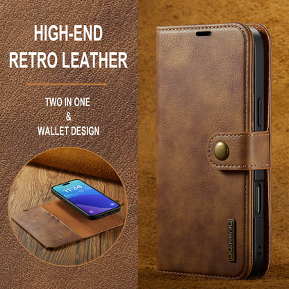 DG.MING Detachable 2 In 1 Wallet iPhone 16 Pro Leather Case