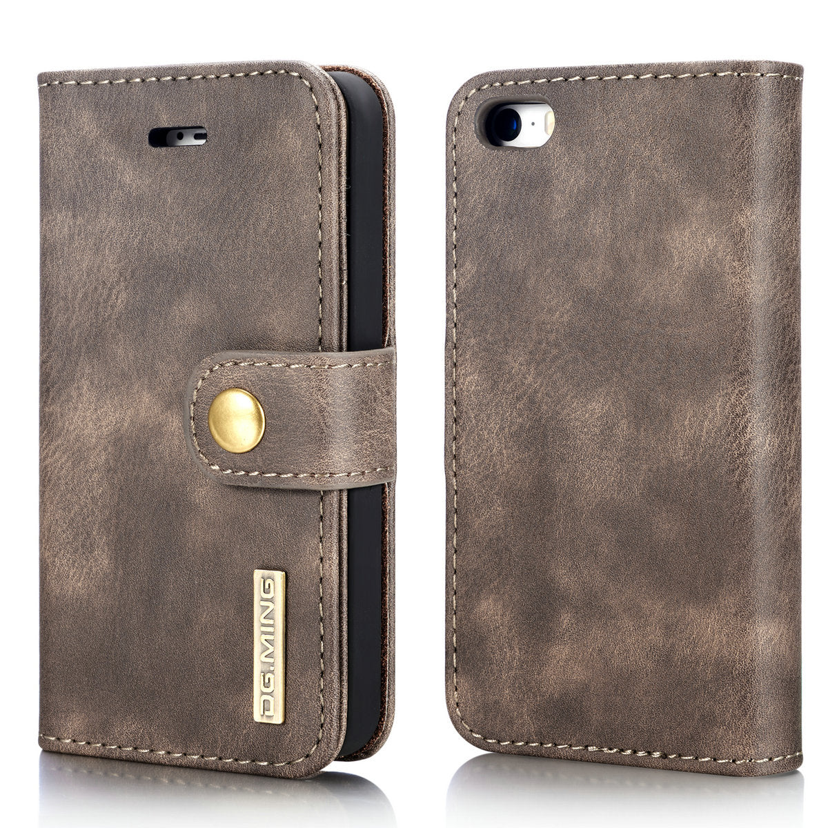 DG.MING Detachable 2 In 1 Wallet iPhone 5 5s Leather Case