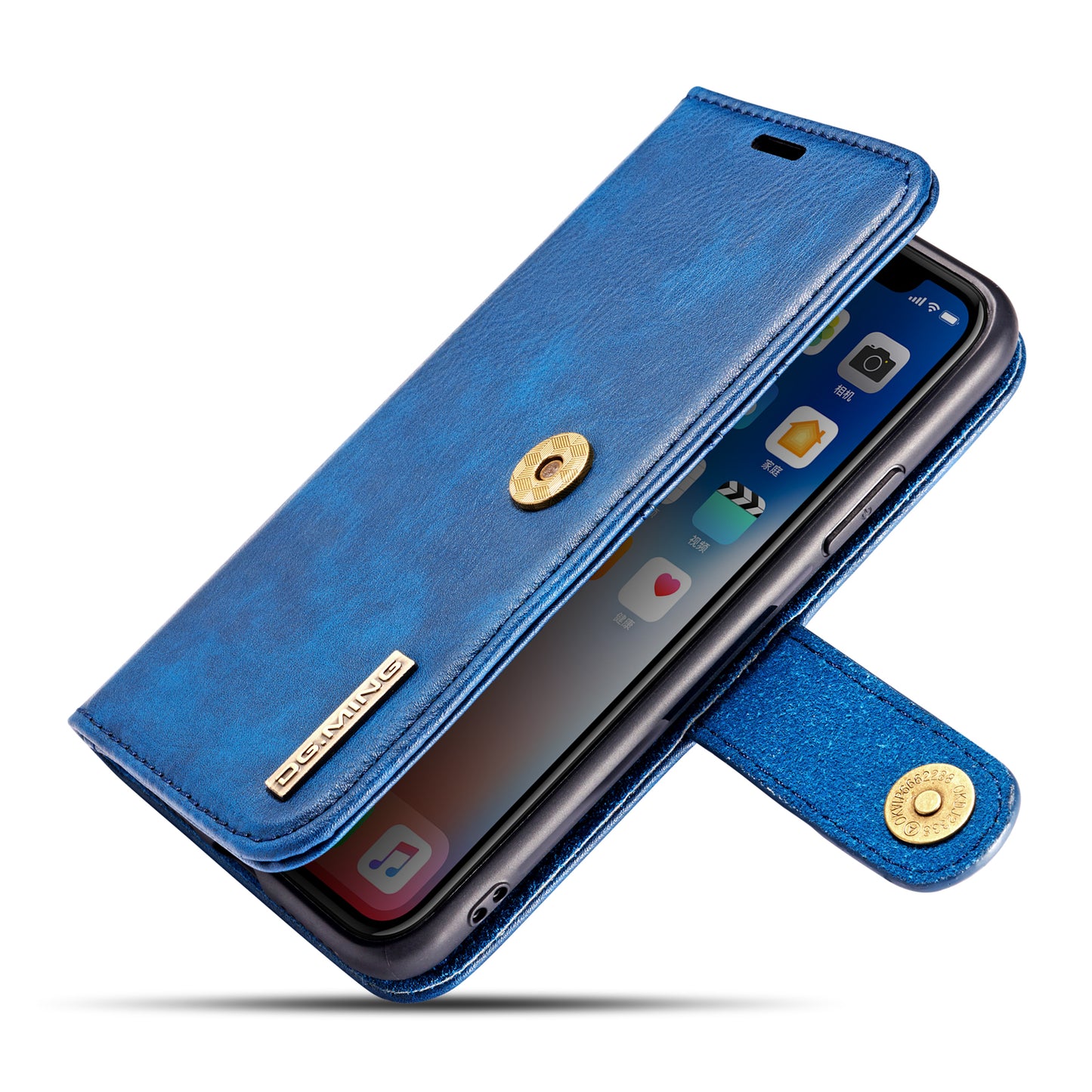 DG.MING Detachable 2 In 1 Wallet iPhone X Xs Leather Case