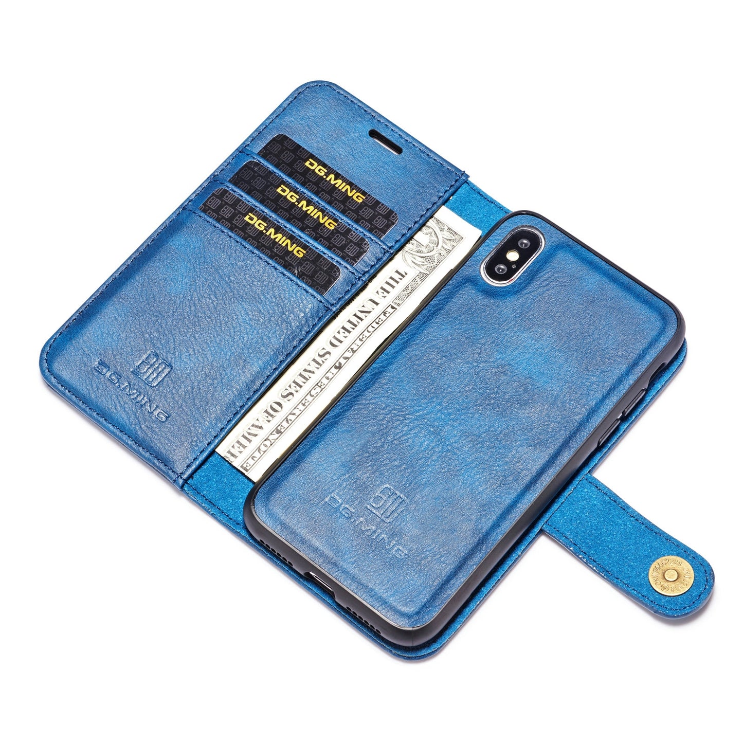 DG.MING Detachable 2 In 1 Wallet iPhone X Xs Leather Case