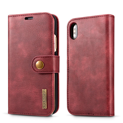 DG.MING Detachable 2 In 1 Wallet iPhone X Xs Leather Case