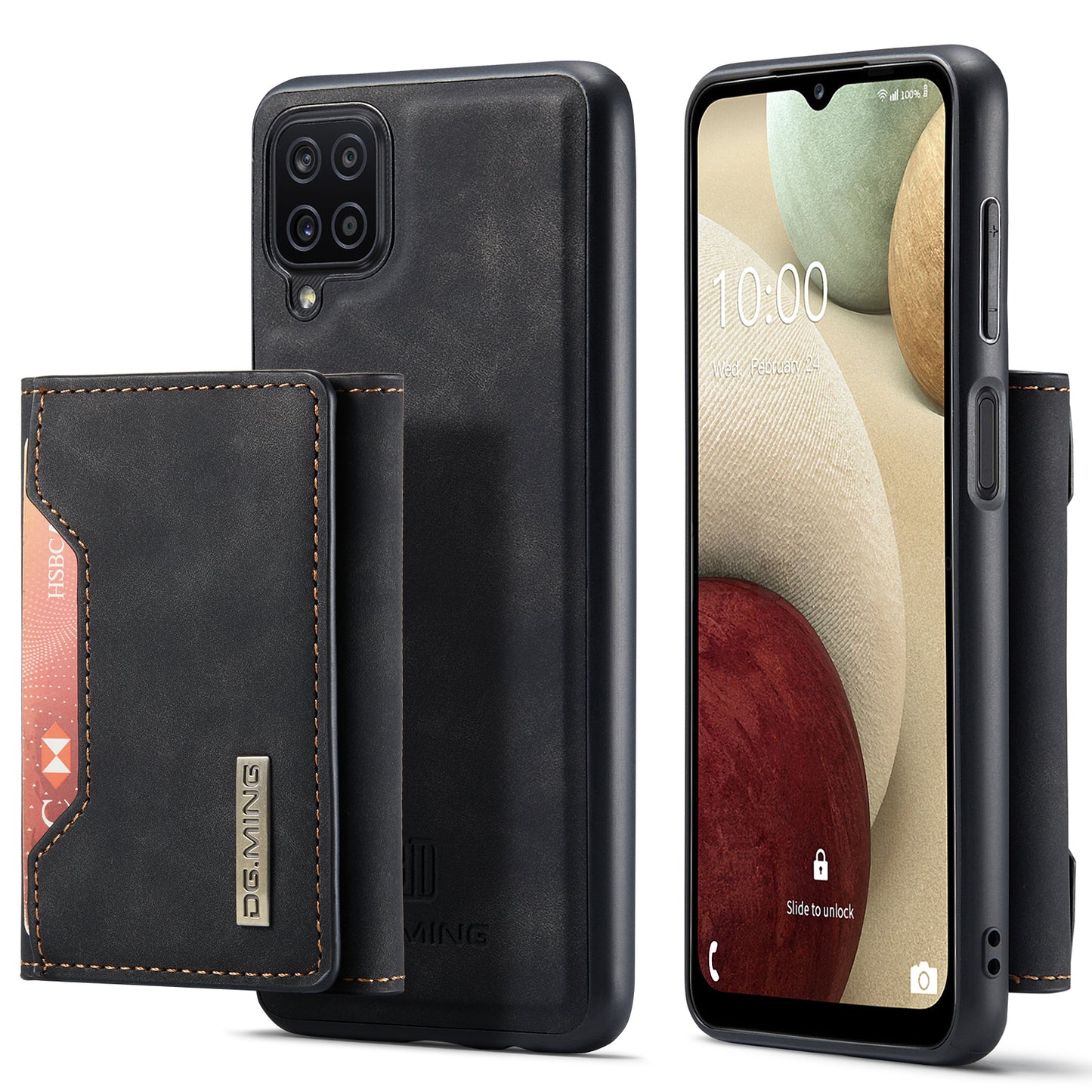 DG.MING Detachable 2-in-1 Galaxy A12 Case Card Holder