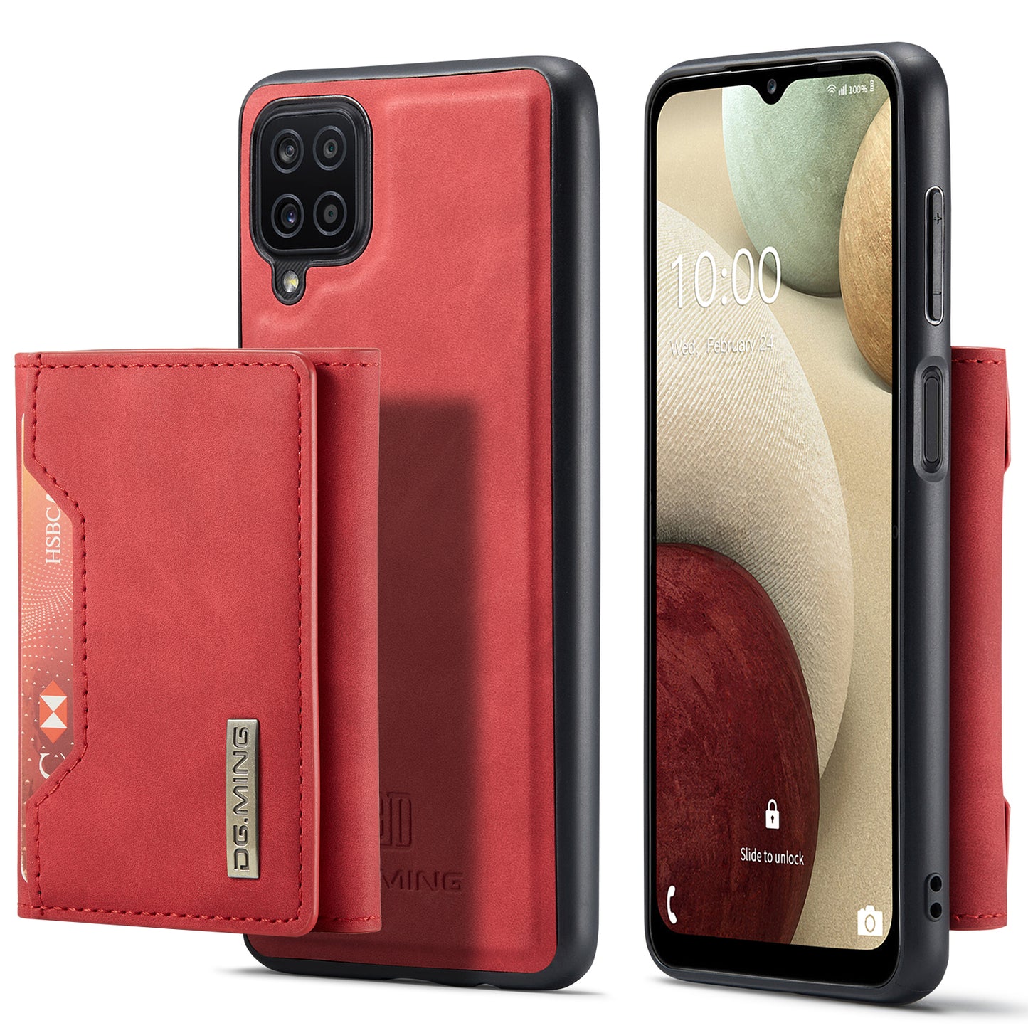 DG.MING Detachable 2-in-1 Galaxy A12 Case Card Holder