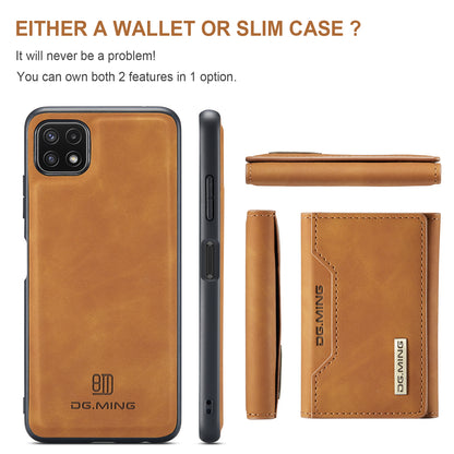 DG.MING Detachable 2-in-1 Galaxy A22s Case Card Holder