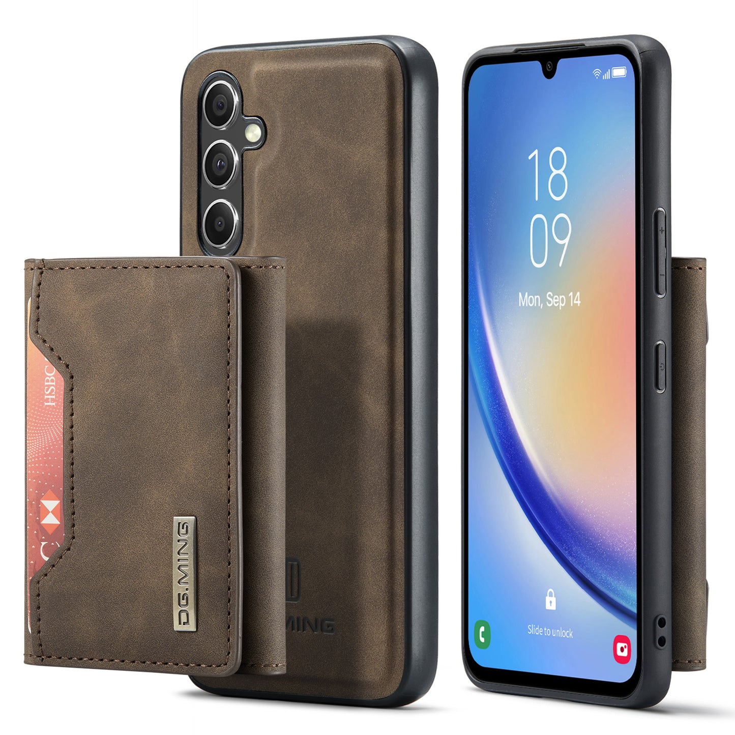 DG.MING Detachable 2-in-1 Galaxy A34 Case Card Holder