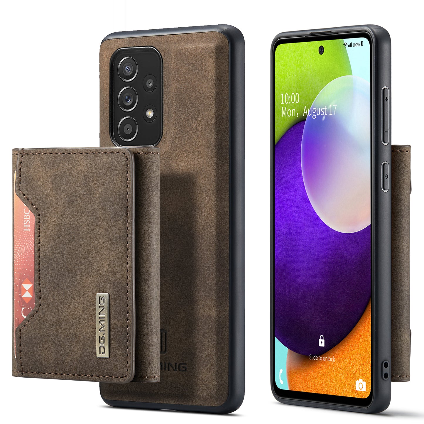 DG.MING Detachable 2-in-1 Galaxy A52s Case Card Holder