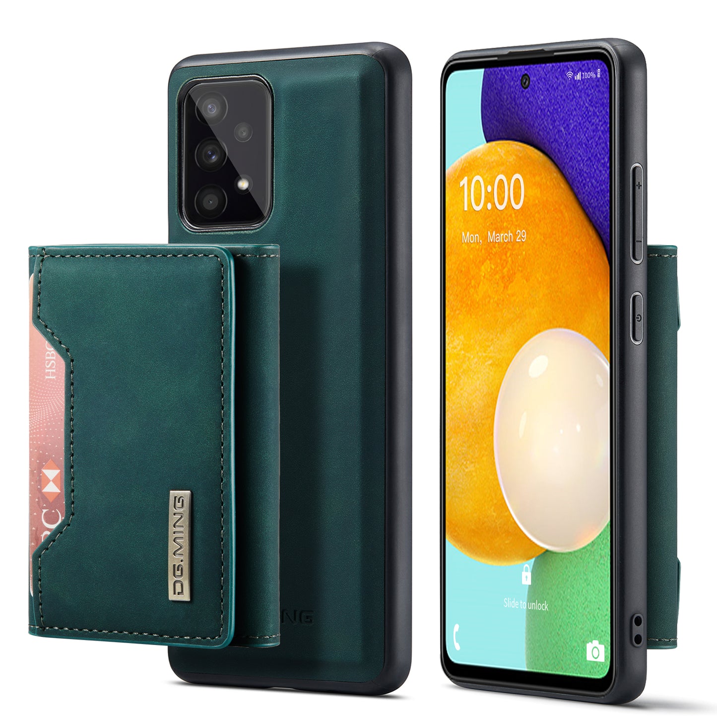 DG.MING Detachable 2-in-1 Galaxy A53 Case Card Holder