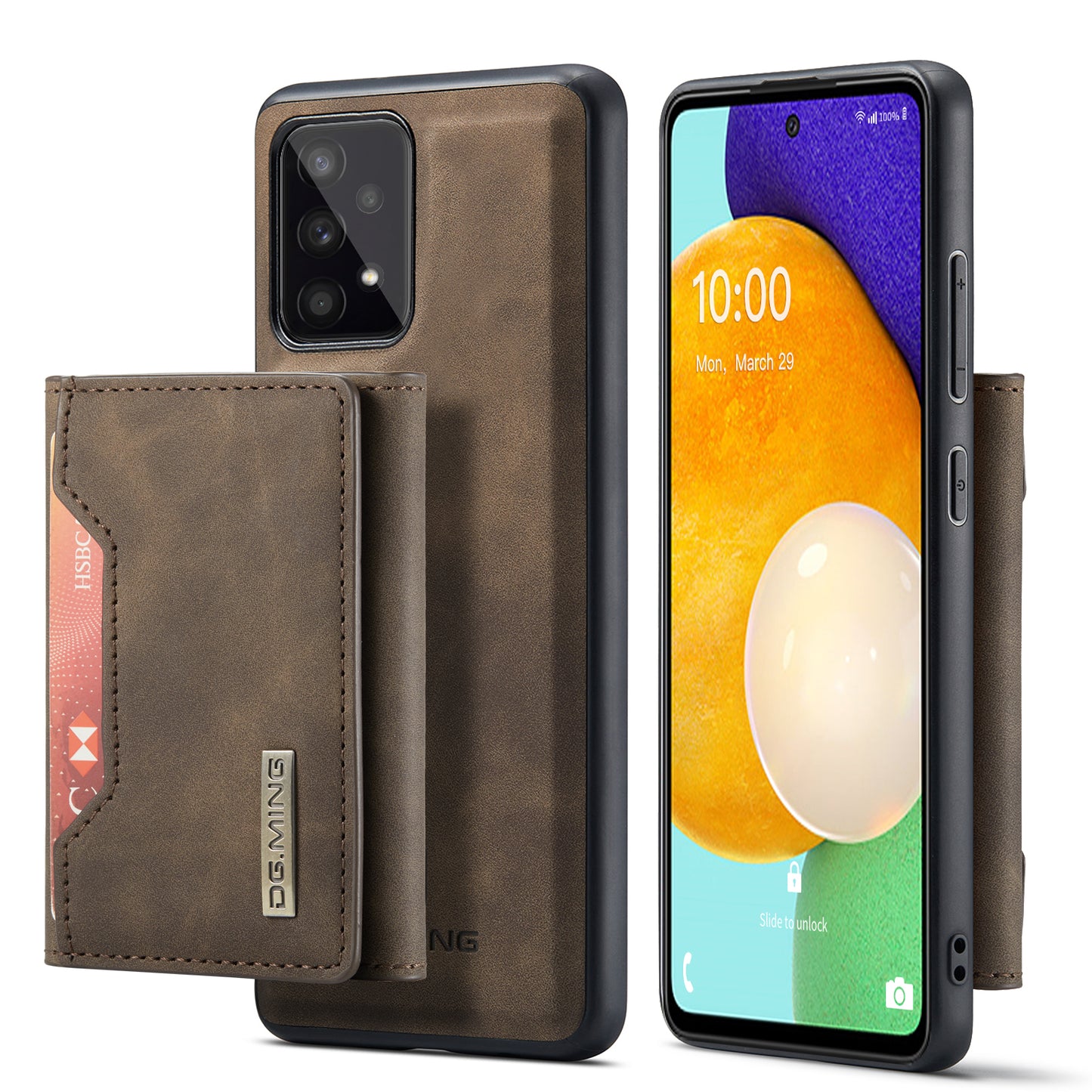 DG.MING Detachable 2-in-1 Galaxy A53 Case Card Holder