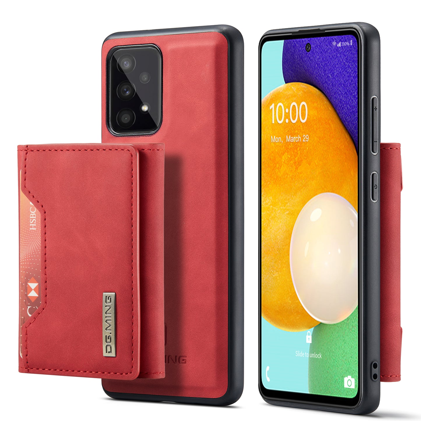 DG.MING Detachable 2-in-1 Galaxy A53 Case Card Holder