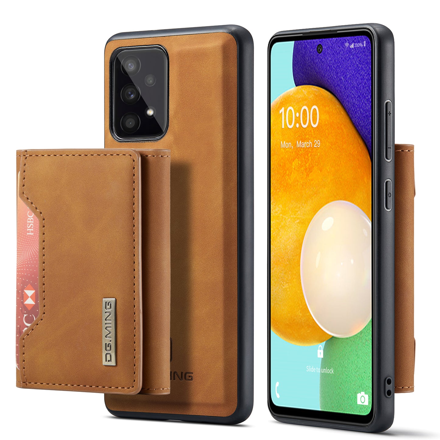 DG.MING Detachable 2-in-1 Galaxy A53 Case Card Holder