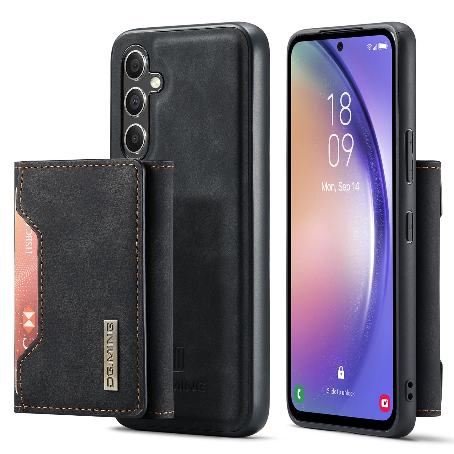 DG.MING Detachable 2-in-1 Galaxy A54 Case Card Holder