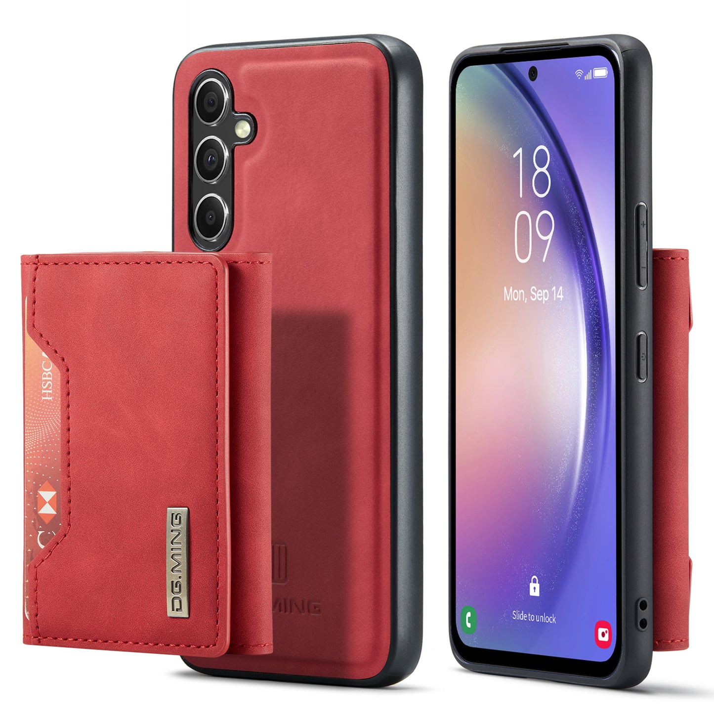 DG.MING Detachable 2-in-1 Galaxy A54 Case Card Holder