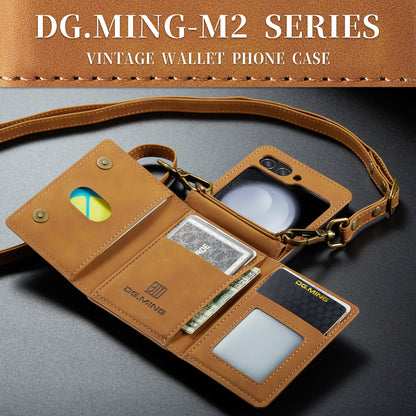 DG.MING Detachable 2-in-1 Galaxy Z Flip5 Case Card Holder