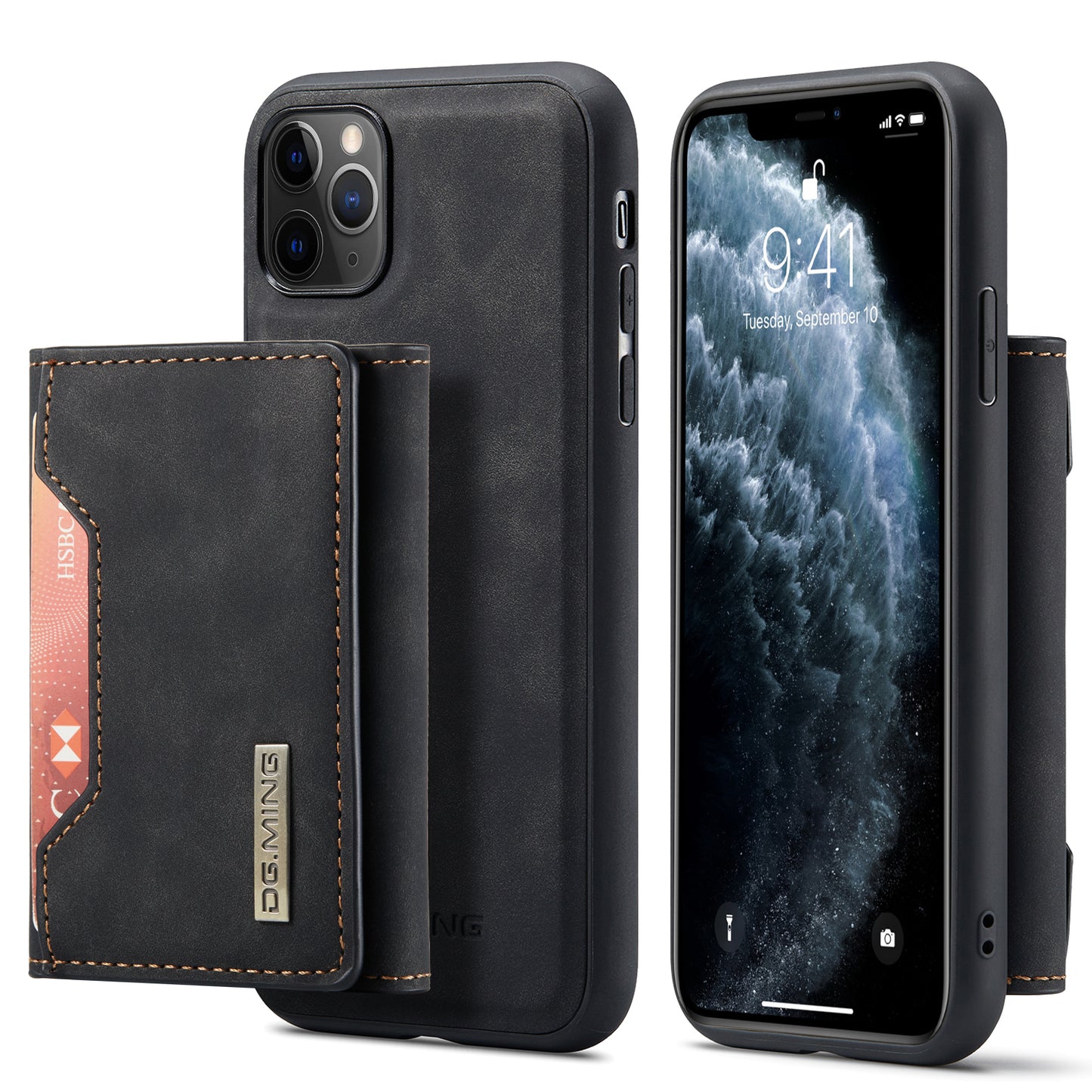 DG.MING Detachable 2-in-1 iPhone 11 Pro Case Card Holder